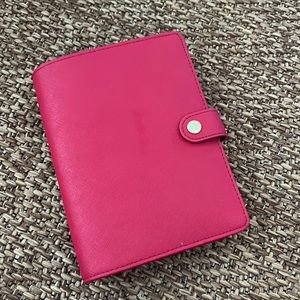 Kikki K Medium/Personal Leather Agenda - LIMITED EDITION Lunar Red